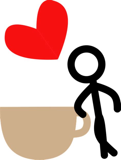 Coffee Heart Love Stick Free Vector Graphic On Pixabay