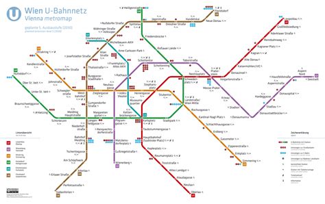 Vienna U Bahn Metro Maps Lines Routes Schedules