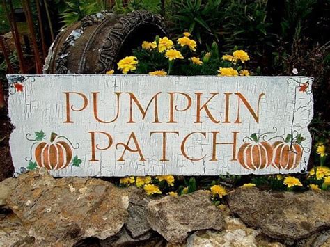 Pumpkin Patch Signs Fall Signs Seasonal Signs Pumpkins Signs 10x24 Fall Decor Vintage Style