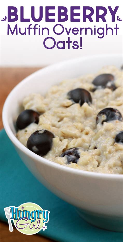 But overnight oats make both possible—believe it. Blueberry Muffin Overnight Oats | Recipe | Low calorie ...