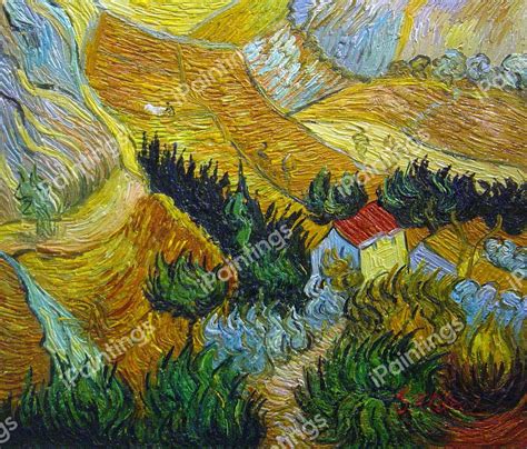 Landscape With House And Ploughman Painting By Vincent Van Gogh