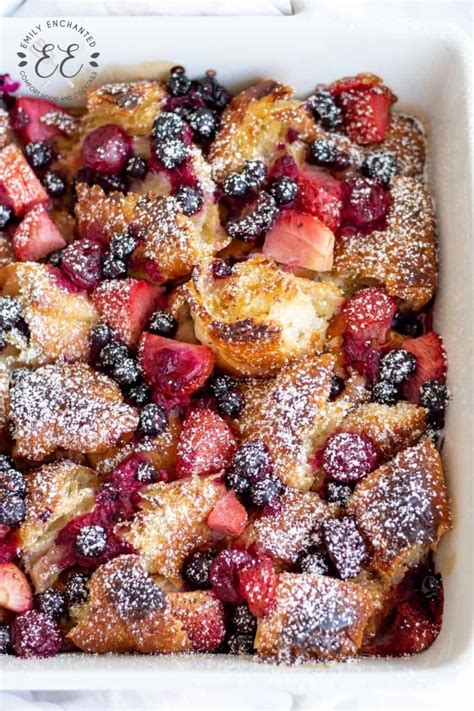 The Best Berry Croissant Bake With Mixed Berries And