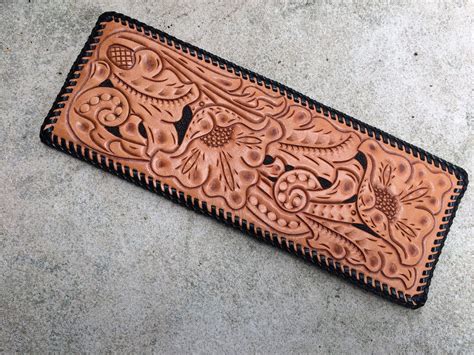 Leather Hand Tooled Bifold Wallet The Art Of Mike Mignola