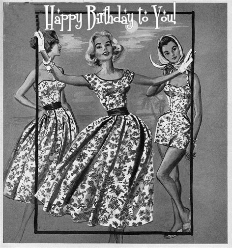 Vintage Happy Birthday Card