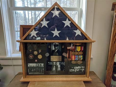 Large Traditional Military Shadow Box Basement Woodworks Inc