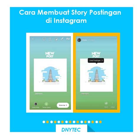 Cara Membuat Story Postingan Di Instagram DNYTEC