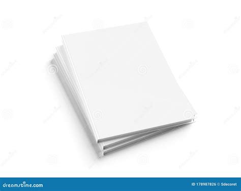 En Blanco A4 Libro Pila De Tapa Dura Mockup Aislado En 3d De