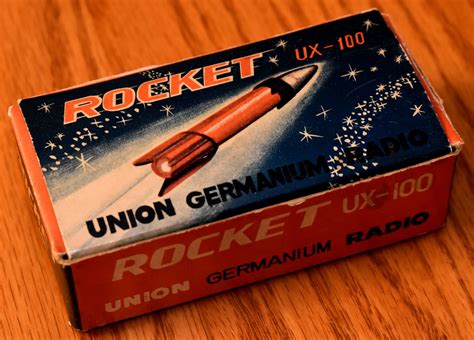 Vintage Union Rocket Germanium Radio Model Ux 100 Am Ban Flickr