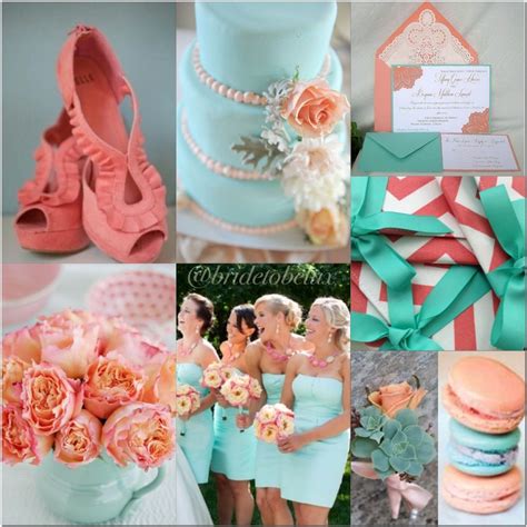 Mint And Coral Wedding Ideas Mint Green Wedding Cake Coral Wedding