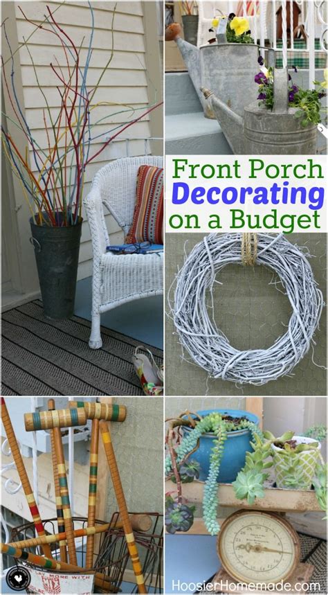 Make sure you allow enough space. Front Porch Decorating Ideas on a Budget | Porch ...
