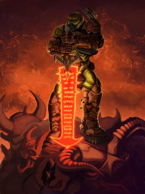 Doom Eternal Fan Art Doom Game Doom Slayer Doom Videogame