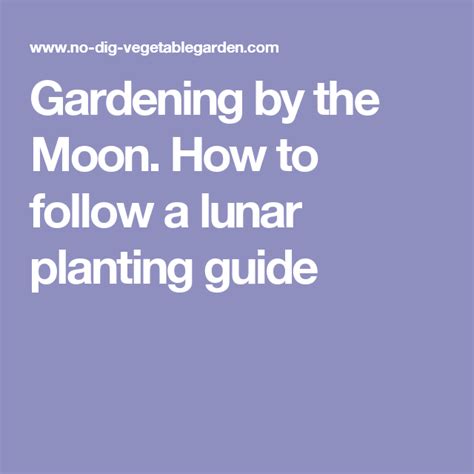 Gardening By The Moon How To Follow A Lunar Planting Guide Weather