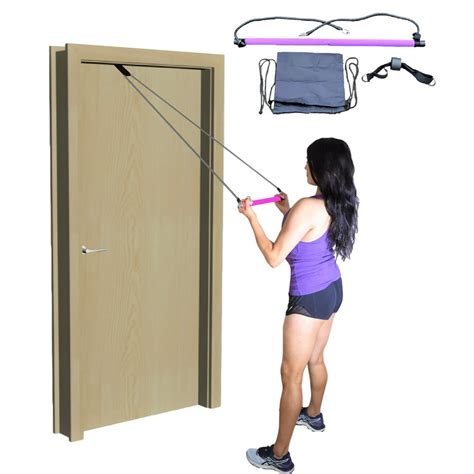Home Gym Pilates Bar Kit Portable Exercise Resistance System Pilates