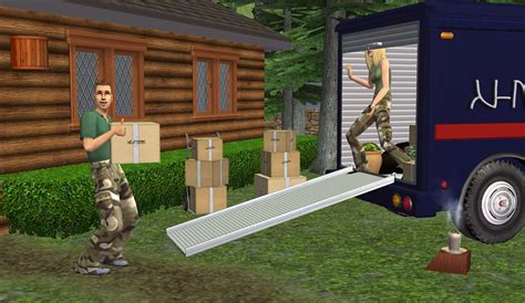 Mod The Sims Moving Day Pt 2 ~ Moving Van And Ramp