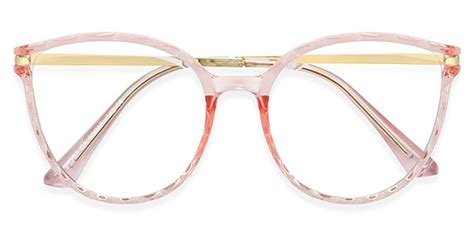 95295 Round Pink Eyeglasses Frames Leoptique
