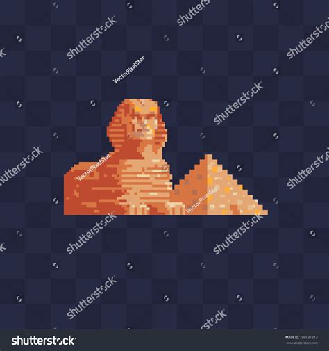 Great Sphinx Of Giza Pixel Art 10 Images Photos Et Images