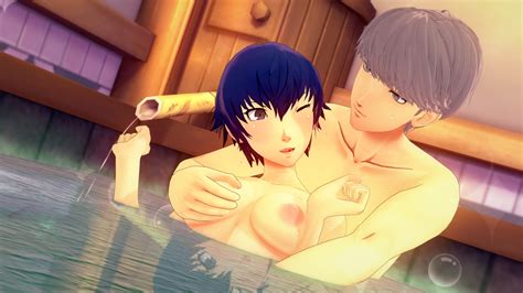 Rule 34 3d Atlus Bath Breasts Female Male Narukami Yu Nipples Open Mouth Persona Persona 4