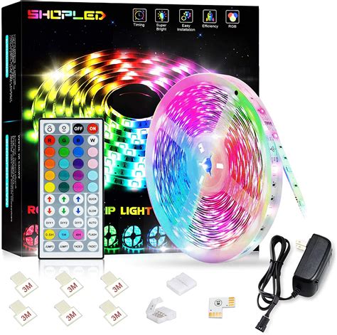 Shopled Led Strips Lights 5m Rgb Light Strip Kit 5050 Smd Flexible