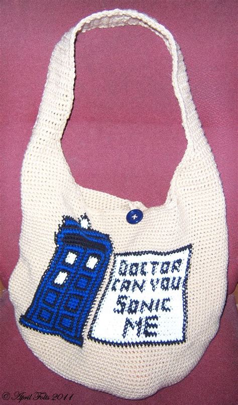 April Draven Doctor Who Crochet Bag