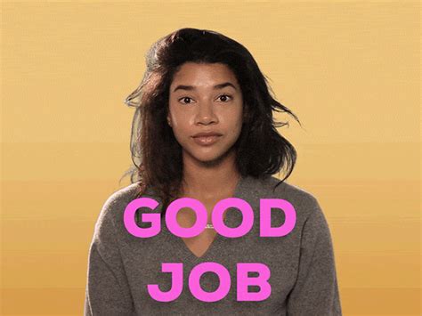 Good Job GIF By Hannah Bronfman Find Share On GIPHY