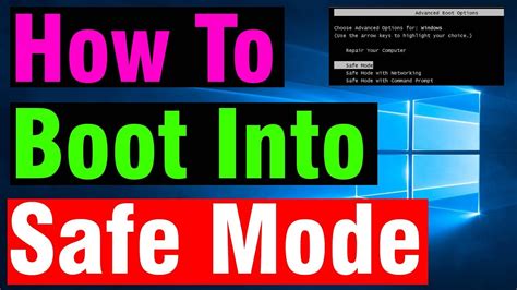 How To Boot Into Safe Mode Windows 10 Safe Mode Using Command