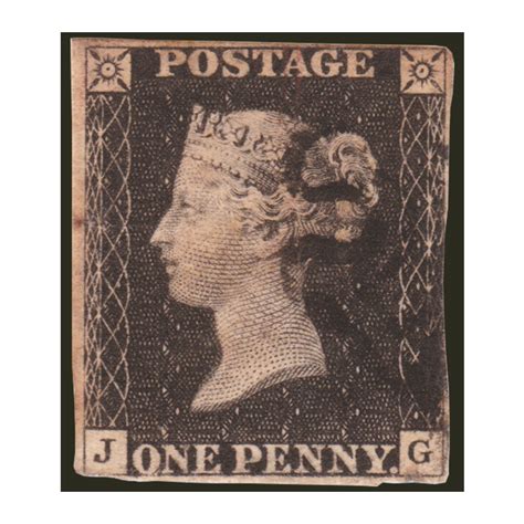 Penny Black And Two Pence Blue Pair