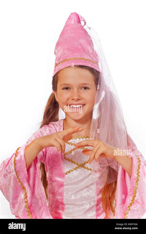 Eight Year Old Girl In A Costume Dressed As A Fairy Stock Photo Alamy