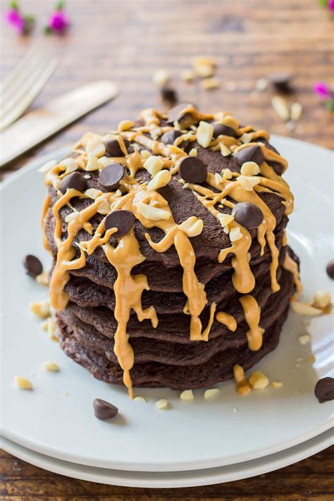 healthy chocolate pancakes a sweet pea chef