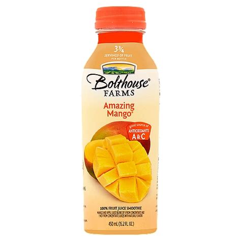 Bolthouse Farms Amazing Mango 100 Fruit Juice Smoothie 152 Fl Oz