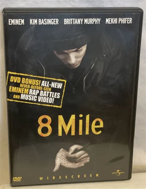 8 Mile Dvd 2002 Widescreen Uncensored Bonus Materials Vg Eminem