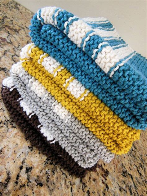 Knitting Pattern Knitted Cotton Dish Towel Dish Towel Pattern Knit