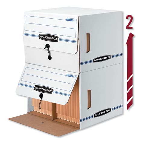 Bankers Box Fel00061 Drop Front Storage Boxes 12 Carton Wood