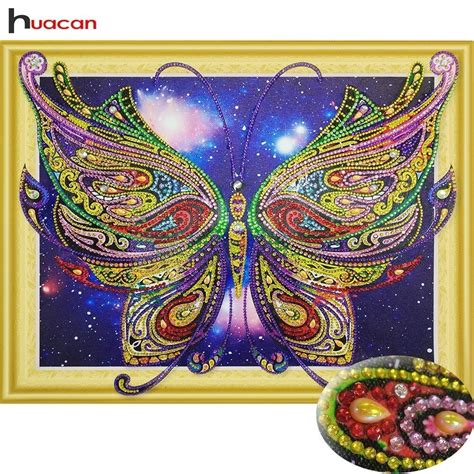 Huacan Special Shaped Diamond Painting Butterfly Picture Of Rhinestones