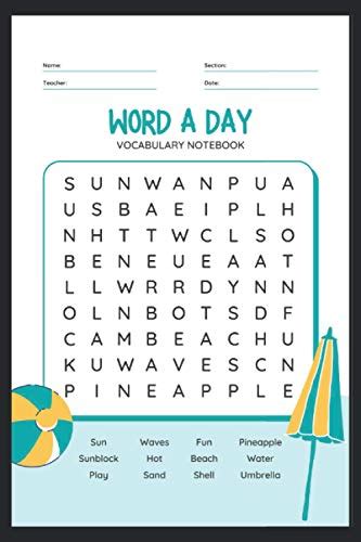 Word A Day Vocabulary Notebook A 120 Pages Premium College Lined