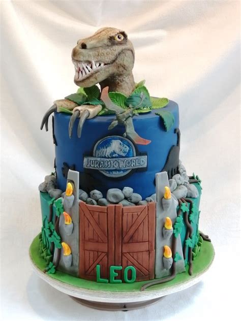 Dinosaur Jurassic World Cake Dinosaur Birthday Cakes Jurassic World