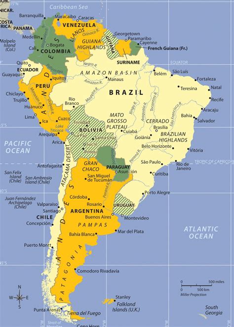 Imagens Do Mapa Da América Do Sul