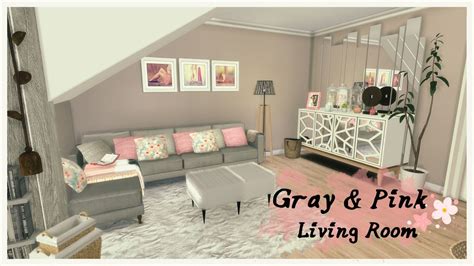 Sims 4 Gray And Pink Living Room Room Mods For Download Youtube