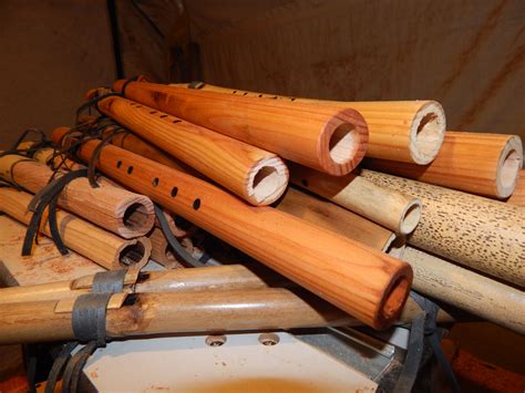 Nice Pile Of Finished Flutes Native American Flute Wood Flute