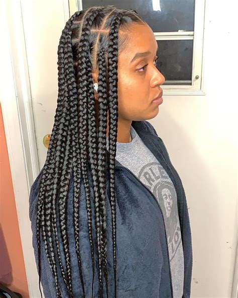 Hairstyles Large Knotless Braids Large Knotless Box