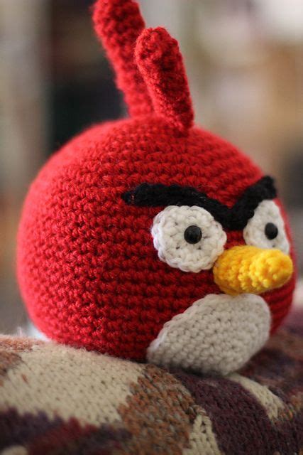 Crocheted Angry Birds All Of Em Angry Birds Pigs Red Angry Bird