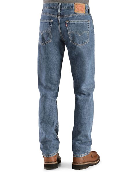 levi s men s 505 prewashed regular straight leg jeans boot barn
