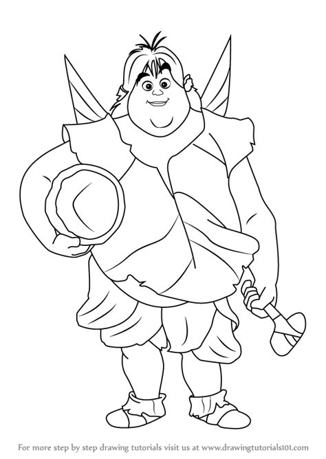 How To Draw Clank Fairy From Tinker Bell Tinker Bell Step By Step