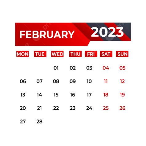 Calender Design 2023 February Calender 2023 February 2023 Png And