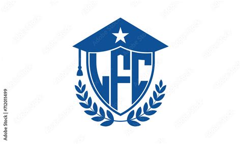 Vecteur Stock Lfc Three Letter Iconic Academic Logo Design Vector