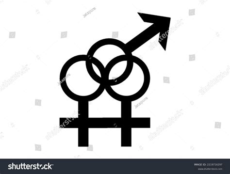 Bisexual Orientation Icon Symbol Silhouette Style Stock Illustration