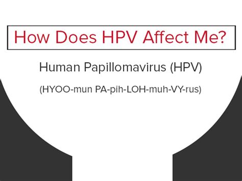 How Does Hpv Affect Me Infographic