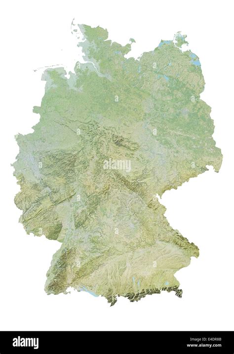 Germany Relief Map Stock Photo Alamy