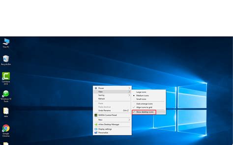 How To Show Icon On Desktop In Windows 10