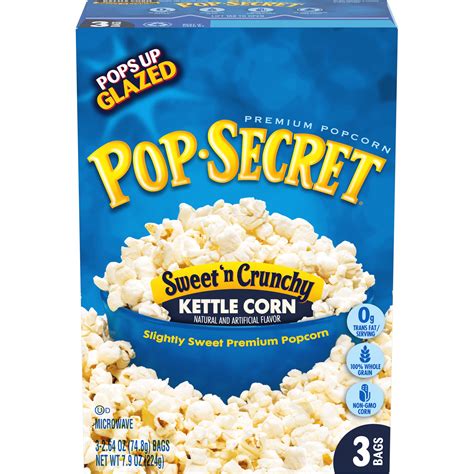 Pop Secret Microwave Popcorn Sweet N Crunchy Kettle Corn 264 Oz 3