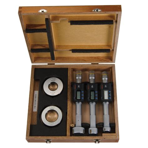 Mitutoyo Digital 3 Point Internal Micrometer Set 1 2 Complete Unit